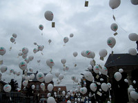 Corsofeest: ballonnen oplaten